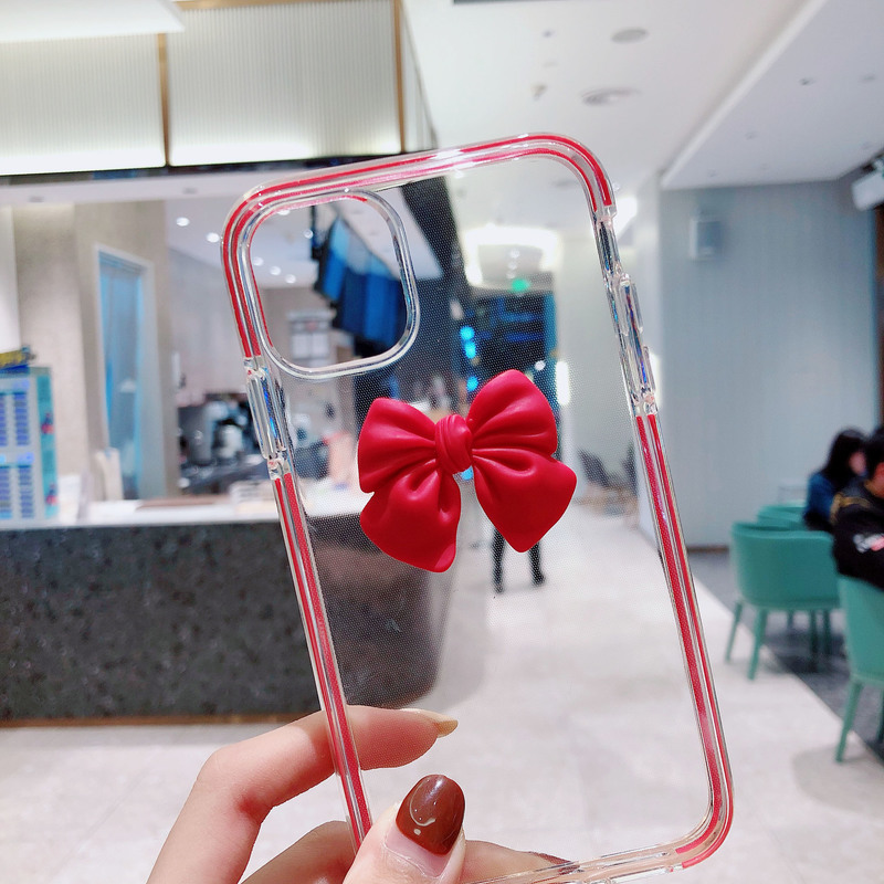 Ốp Điện Thoại Silicon Trong Suốt Hình Nơ Đáng Yêu Cho Iphone 12 11 Pro Max Xs Max Xr 6s 8 7 Plus | BigBuy360 - bigbuy360.vn