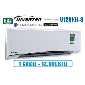 [ VẬN CHUYỂN MIỄN PHÍ KHU VỰC HÀ NỘI ]  Điều hòa Panasonic 12000BTU 1 chiều Inverter R32 Cao cấp CU/CS-U12VKH-8