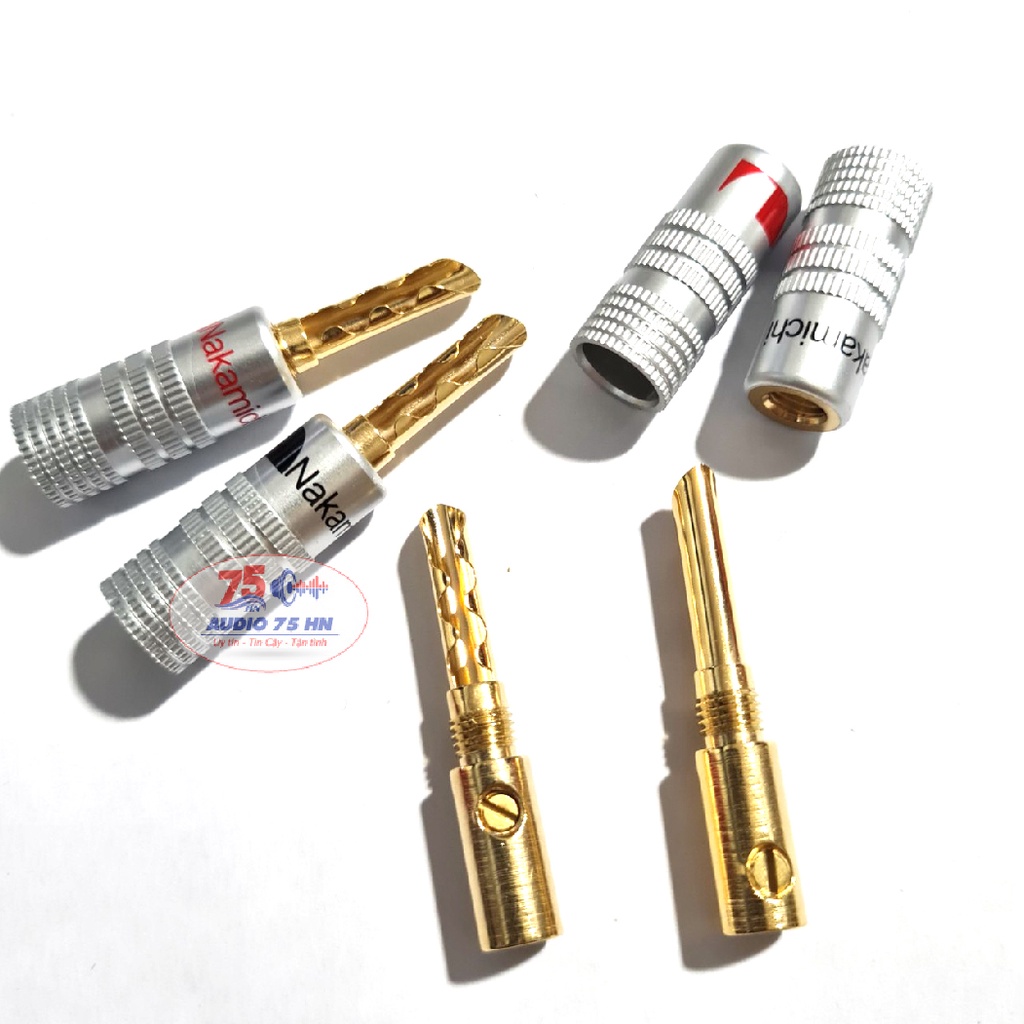 Bộ 04 cái Jack bắp chuối răng cưa NAKAMICHI cao cấp