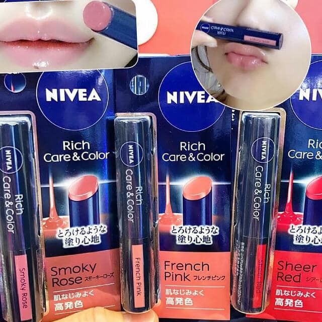 (chất lượng) Son dưỡng môi nivea CC Lip