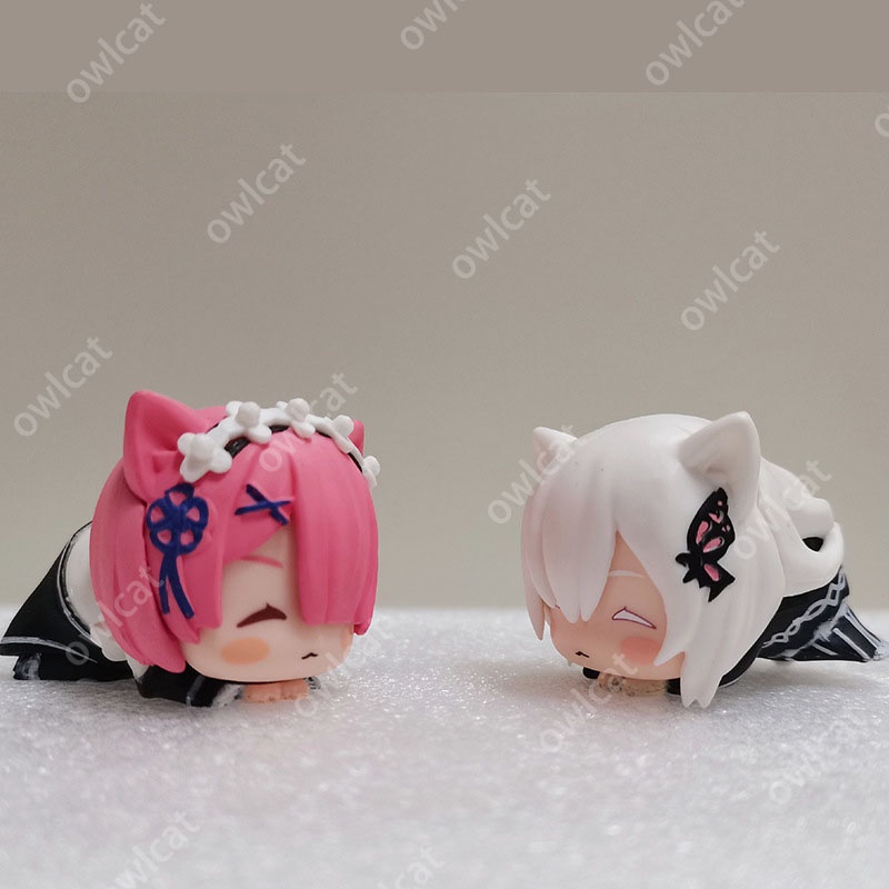 Nhân Vật Ram Emilia Echidna Kitty Đang Nằm Dễ Thương Mô Hình Nhân Vật Nữ Anime Re: Life in a Different World from Emily