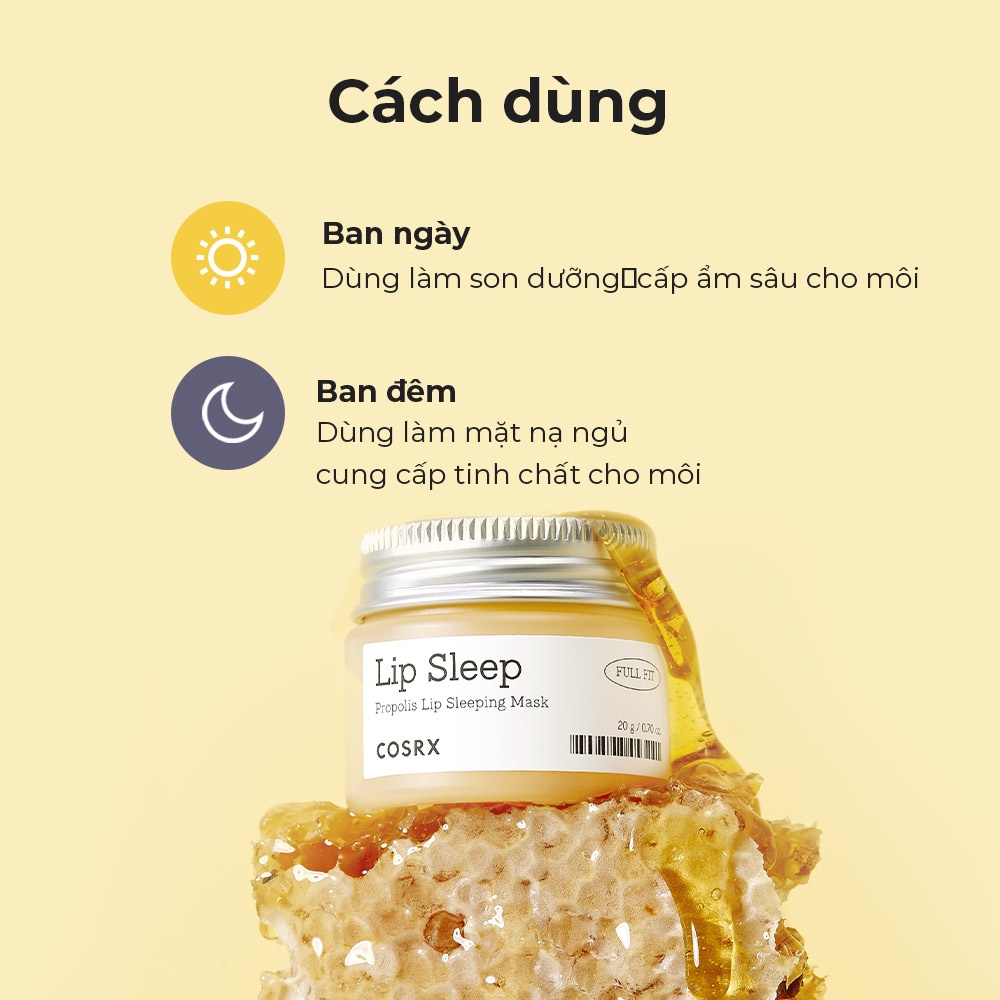 [COSRX OFFICIAL] Mặt nạ môi keo ong COSRX Propolis Lip Sleeping Mask 20g