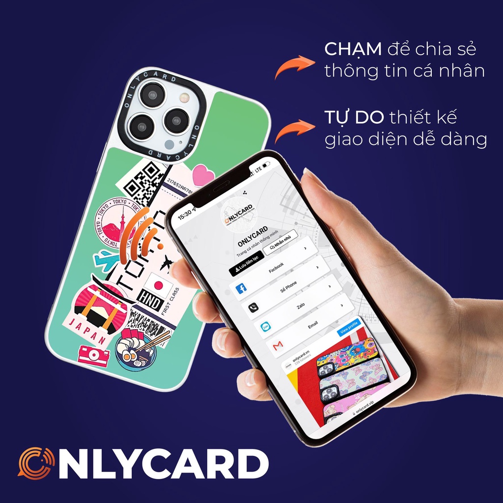 Ốp lưng thông minh ONLYCASE_JAPAN TOKYO_50/Onlycard Dành cho các dòng IPhone 7/7plus/8/8plus/x/xr/xs/11/12/13/pro/promax