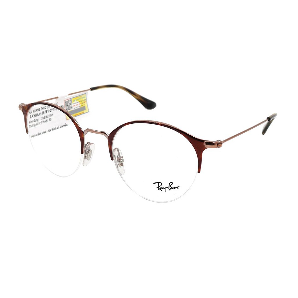 RB3578V-Gọng kính thời trang Rayban chính hãng (50-22-145), thiết kế dễ đeo bảo vệ mắt