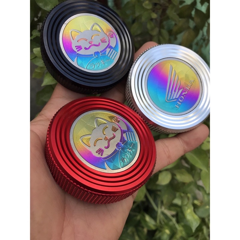 Nắp Bình Xăng CNC Tặng Tem Titan Mèo Thần Tài