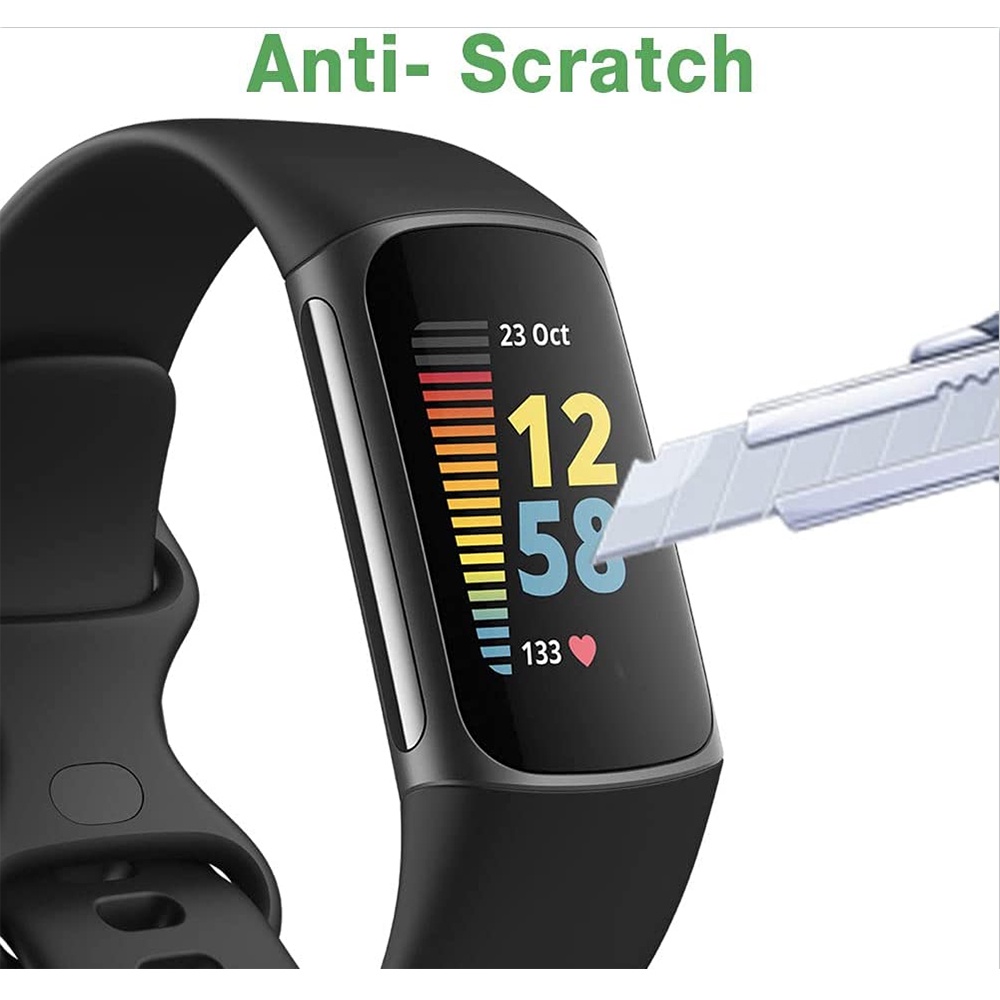 Miếng dán bảo vệ màn hình chống bám vân tay cho Fitbit Charge 5 HD