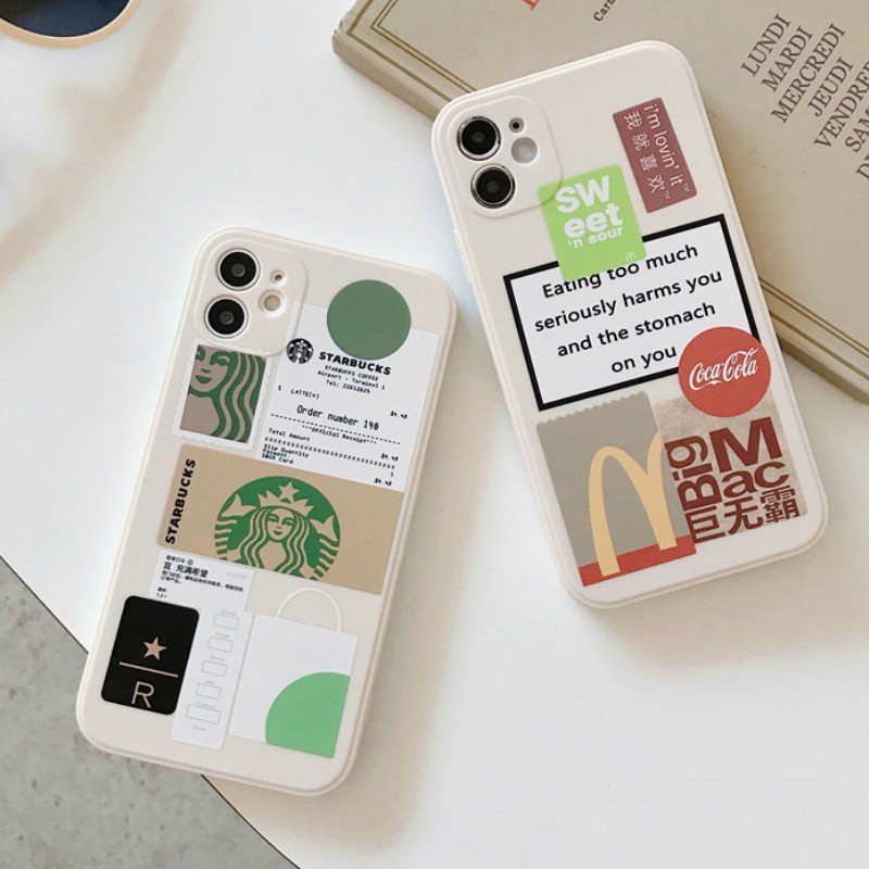 Ốp iPhone Thời Trang họa tiết Starbucks Dành Cho Iphone 12 11 Pro Max X Xs Max Xr 8 7 Plus