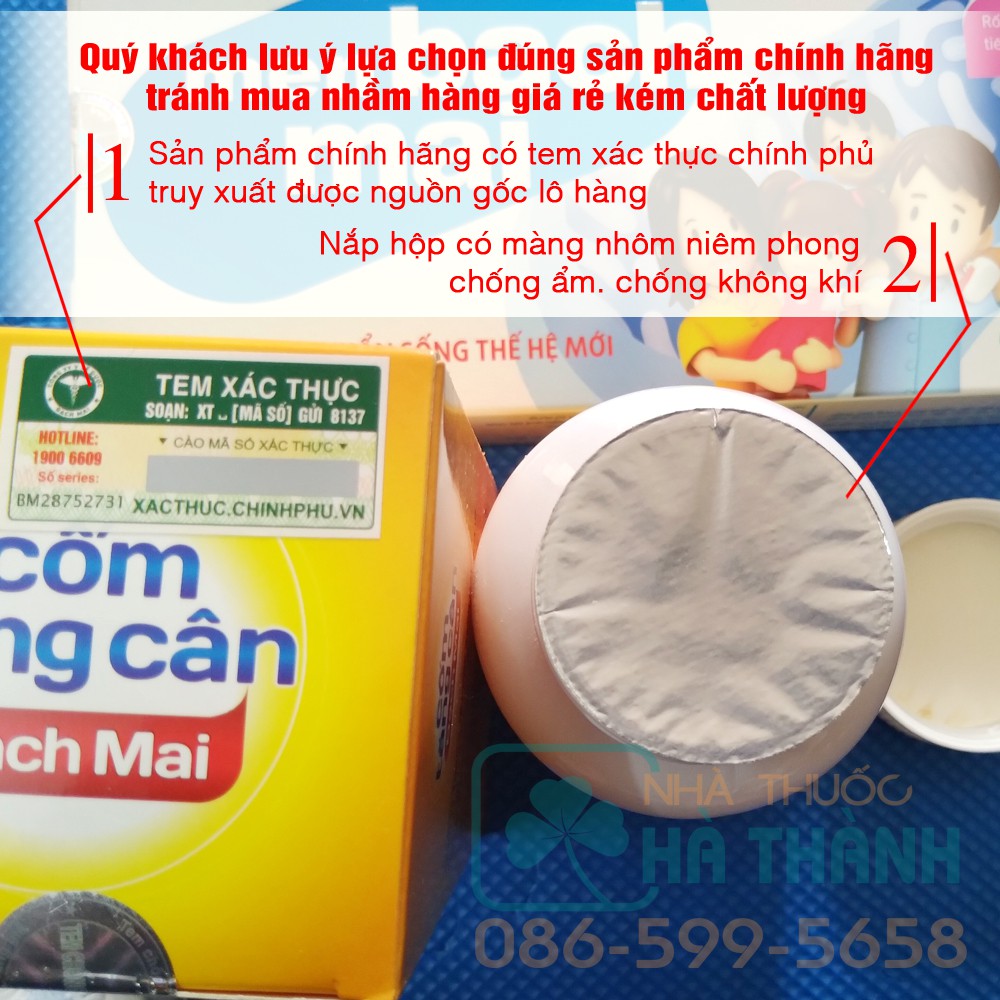 Cốm tăng cân bạch mai cho bé ăn ngon ngủ ngon tăng chiều cao vi sinh tiêu hóa tốt [CHÍNH HÃNG]