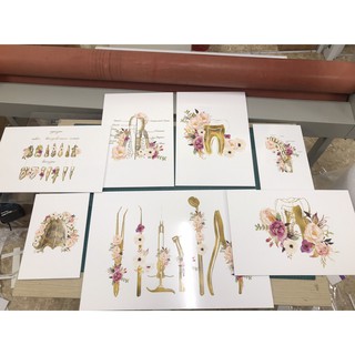 Set tranh fomex trang trí phòng khám Nha khoa