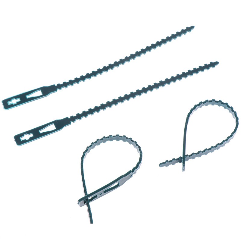Set 50 Dây Cáp Nhựa Buộc Cây Trồng Có Thể Điều Chỉnh Tái Sử Dụng