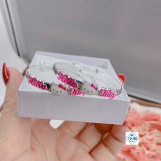 Vòng tay hello kitty bạc cho bé