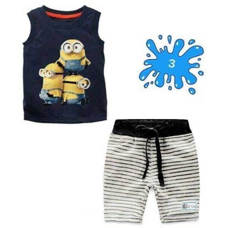 Bộ thun ba lỗ minion 1-8T