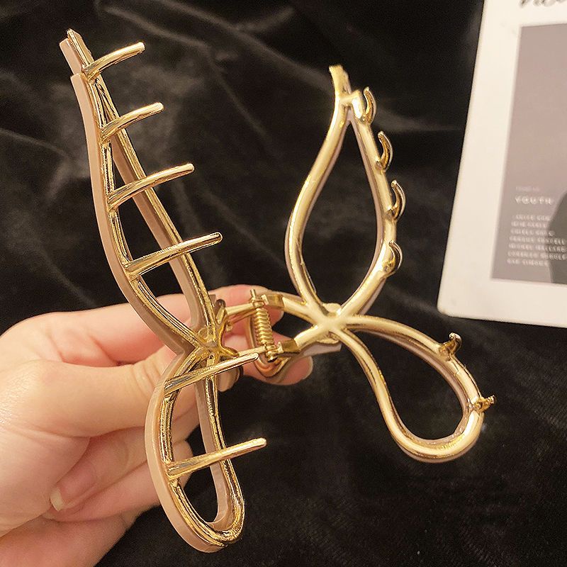 Kẹp Tóc Kim Loại Đính Nơ Sau Lưng Thời Trang Thu Đông Dành Cho Nữ Có Size Lớn