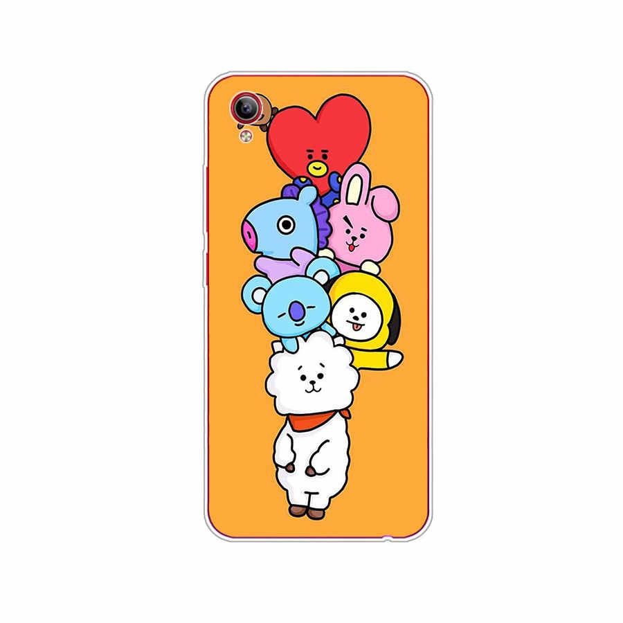 Soft Case Silikon Tpu Motif Bt21 Bts Untuk Vivo Y53 Y55 Y91 Y91C S1 2019 S1 Pro