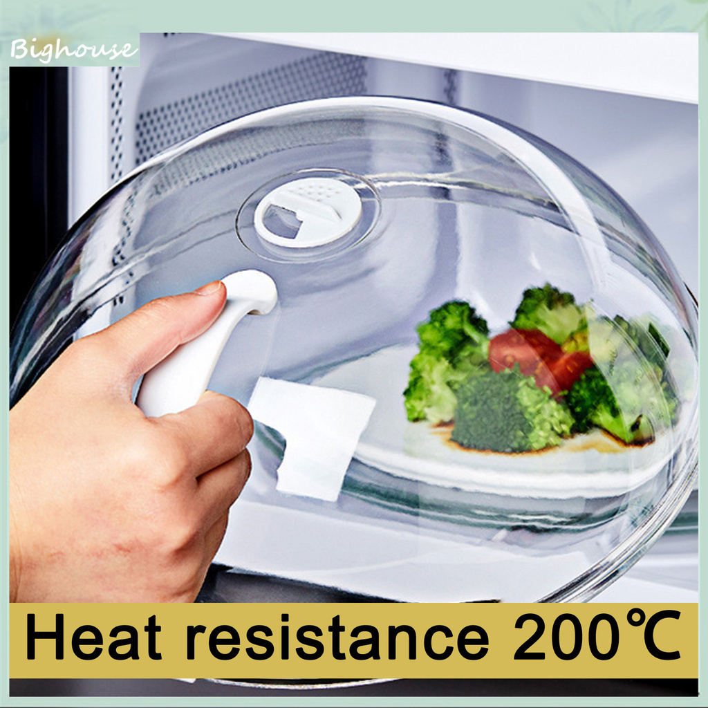 Nắp Đậy Thức Ăn Lò Vi Sóng Bằng Nhựa Trong Suốt An Toàn Cho Sức Khỏe