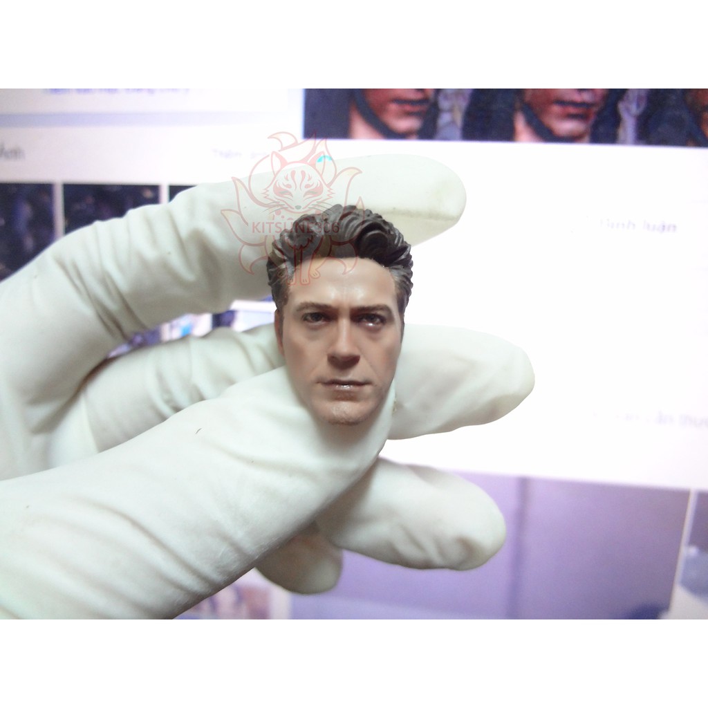 Đặt hàng trước đầu khắc head 1/12 head Tony stark MK4 không râu (Vui lòng đọckỹ mô tả để tránh bị hủy đơn )
