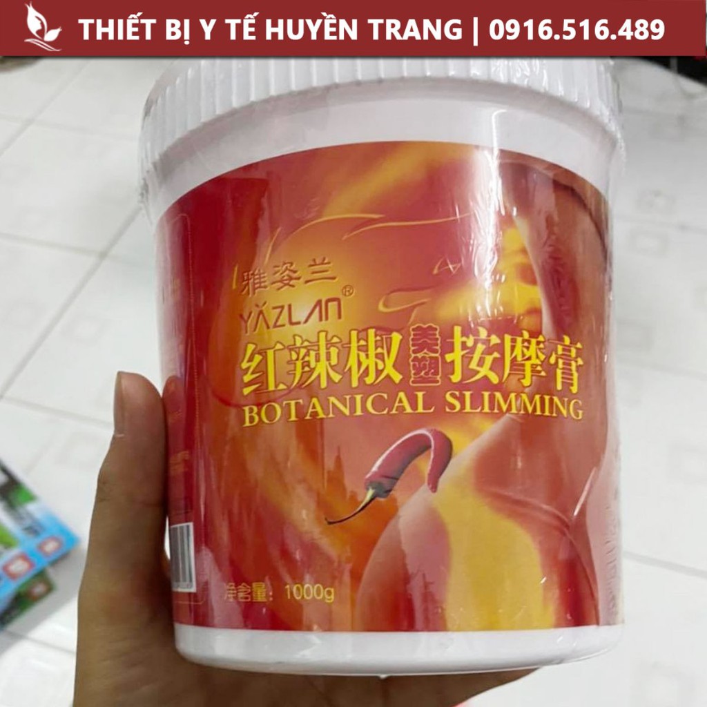 Kem tan mỡ ớt nóng hũ 1kg