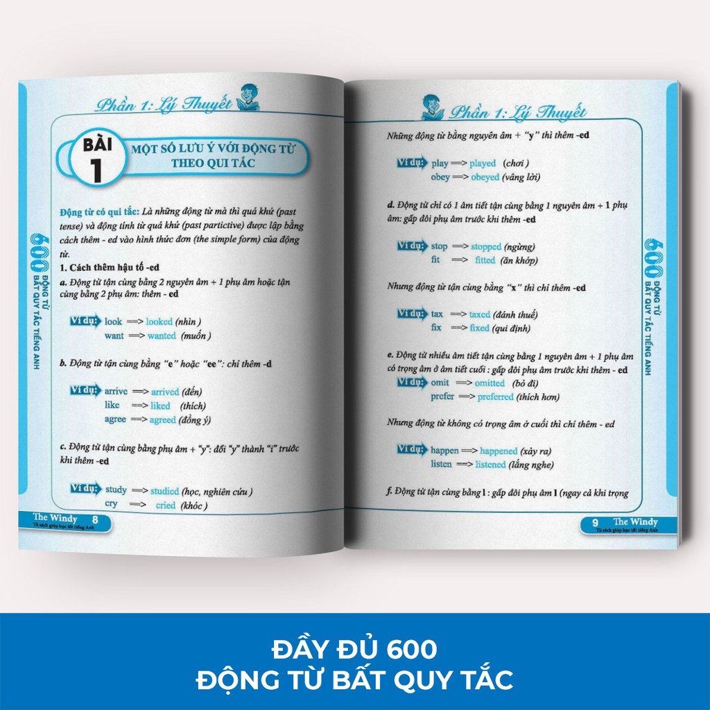 Sách - 600 Động Từ Bất Quy Tắc Trong Tiếng Anh