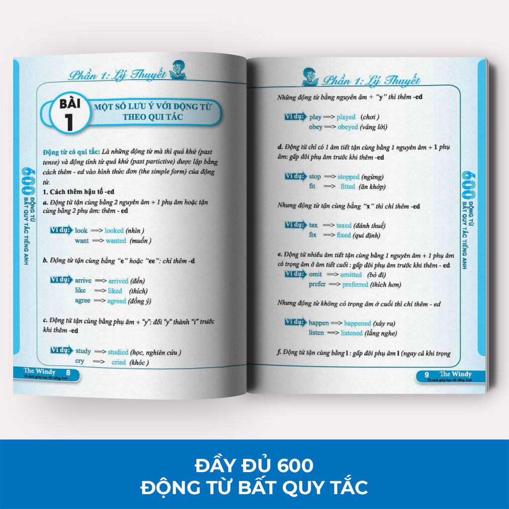 Sách - 600 Động Từ Bất Quy Tắc Trong Tiếng Anh