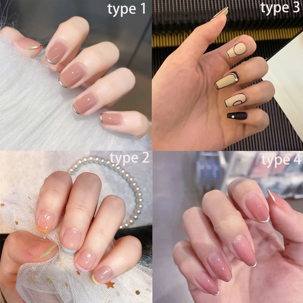 [Hàng mới về] Set 24 móng tay giả thiết kế thời trang cho nữ
