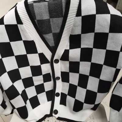 [059-ORDER] KHOÁC CARDIGAN CROPTOP KẺ Ô VUÔNG TRẺ TRUNG NĂNG ĐỘNG | BigBuy360 - bigbuy360.vn