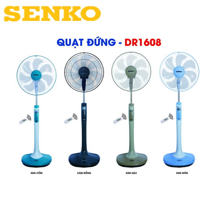 Quạt đứng điều khiển từ xa Senko hàng chính hãng - DR1608