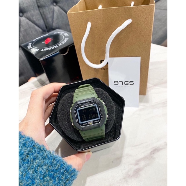 Đồng hồ nam thê thao D. w 5600, chống nước 5ATM fullbox