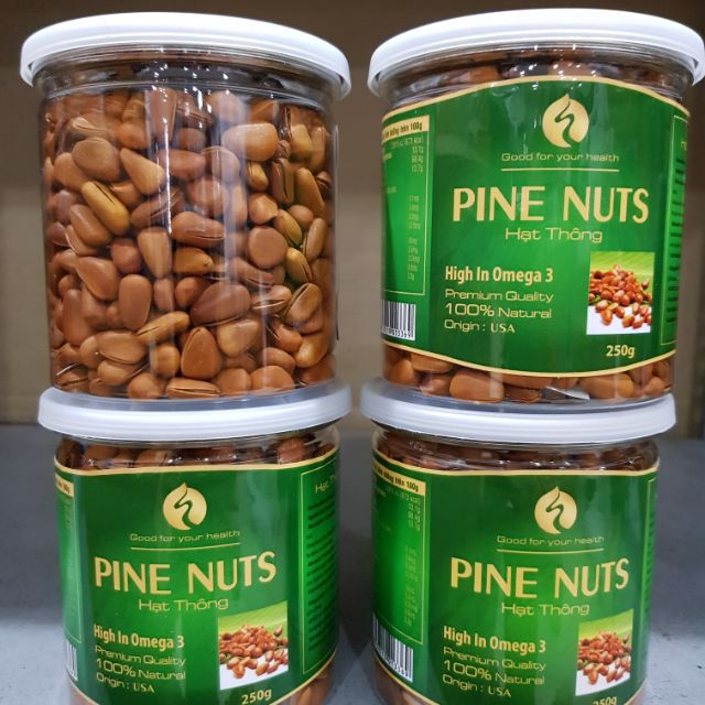 Hạt Thông ăn liền hũ 250gr