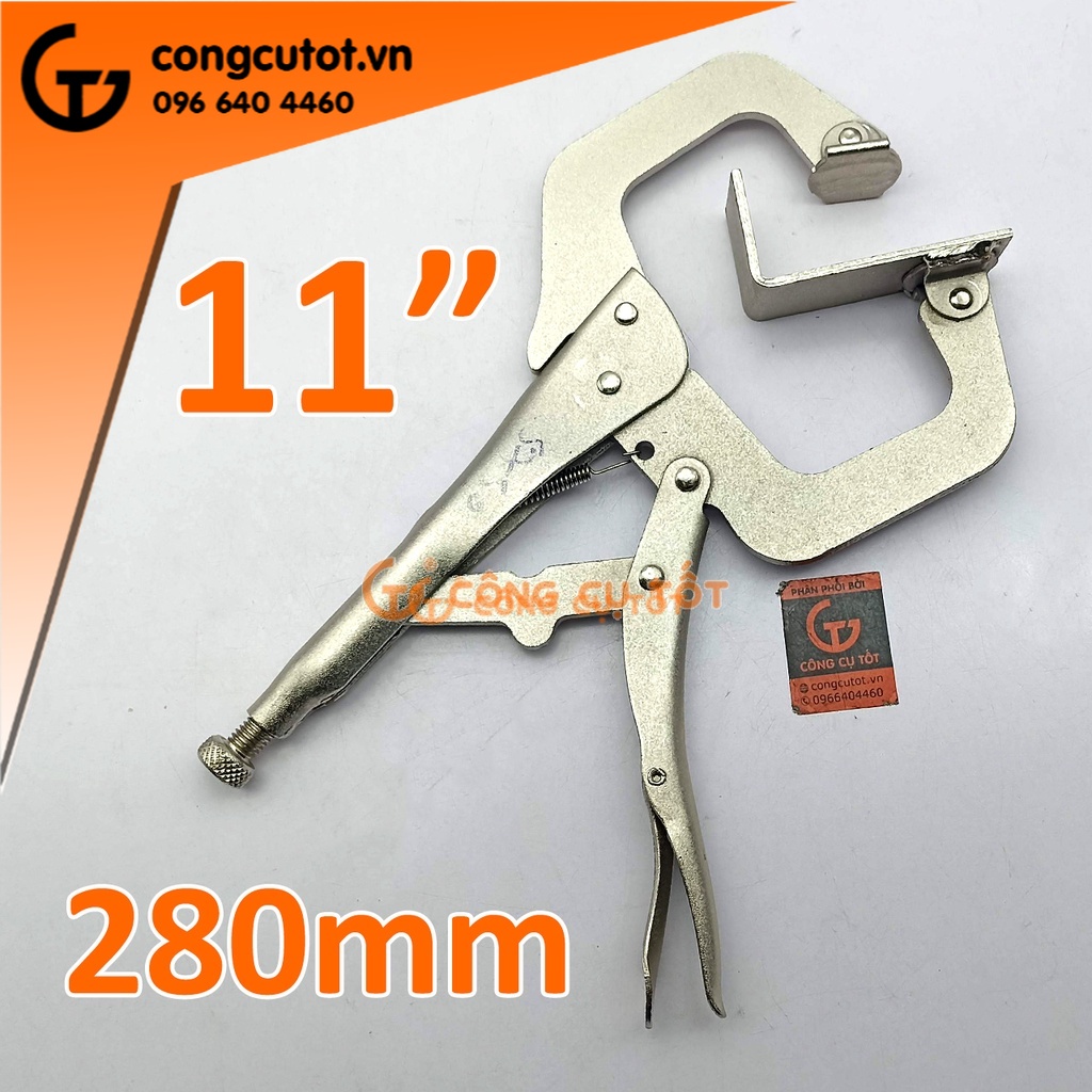 Kìm chết chữ C mỏ dài 11inch 280mm LS+ LS310114