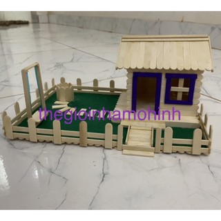 Nhà mô hình,nha que kem,handmade,sản phẩm thủ công