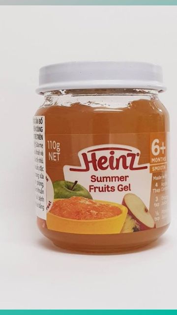 (Date 2021)Trái Cây Nghiền Và Custard  Heinz 110g Nhiều Vị Cho Trẻ Từ 4M - 6M
