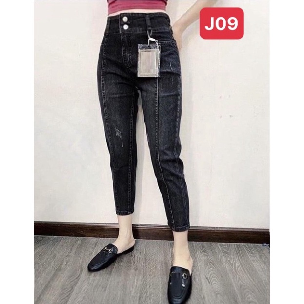 Quần jeans nữ dáng Boy cho ôm ly trước cho các nàng hàng 9 tấc ( dài 90cm) mã J09