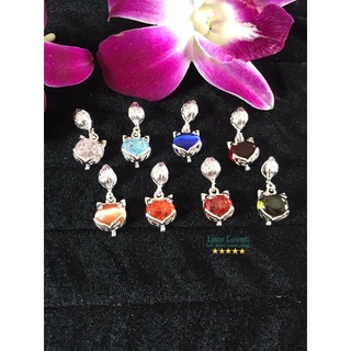 Mặt hồ ly đá nhiều màu bạc ta