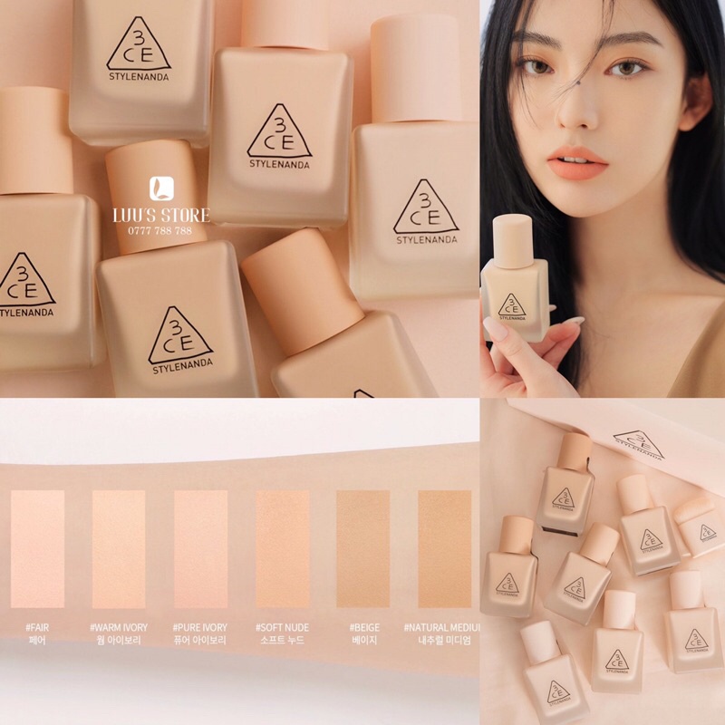 Kem Nền 3CE Velvet Fit Foundation | BigBuy360 - bigbuy360.vn