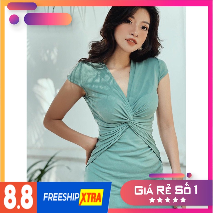 [VÁY BODY] Váy body xoắn eo V234