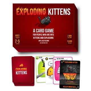 Mèo Nổ - Exploding Kittens-Thẻ Bài mèo nổ cảm tử Exploding Kittens Boardgame
