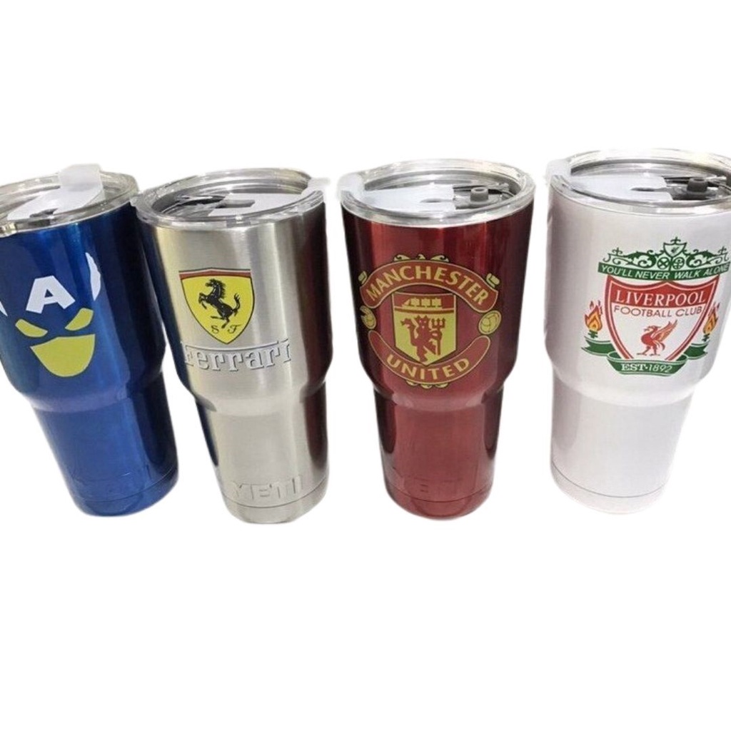 [ 900ML] Cốc Giữ Nhiệt, Bình Nước Giữ Nhiệt, Ly Giữ Nhiệt Yeti Thái Lan  Kèm Túi Xách, 2 Ống Hút Và Cọ Rửa - Ngẫu nhiên | BigBuy360 - bigbuy360.vn