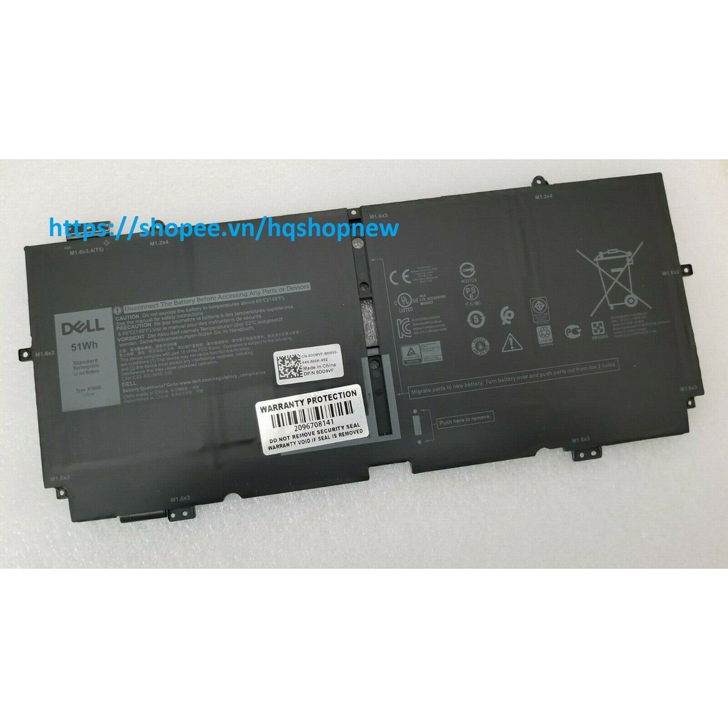 Pin Laptop dell Dell XPS 13 9310 X1W0D 51W