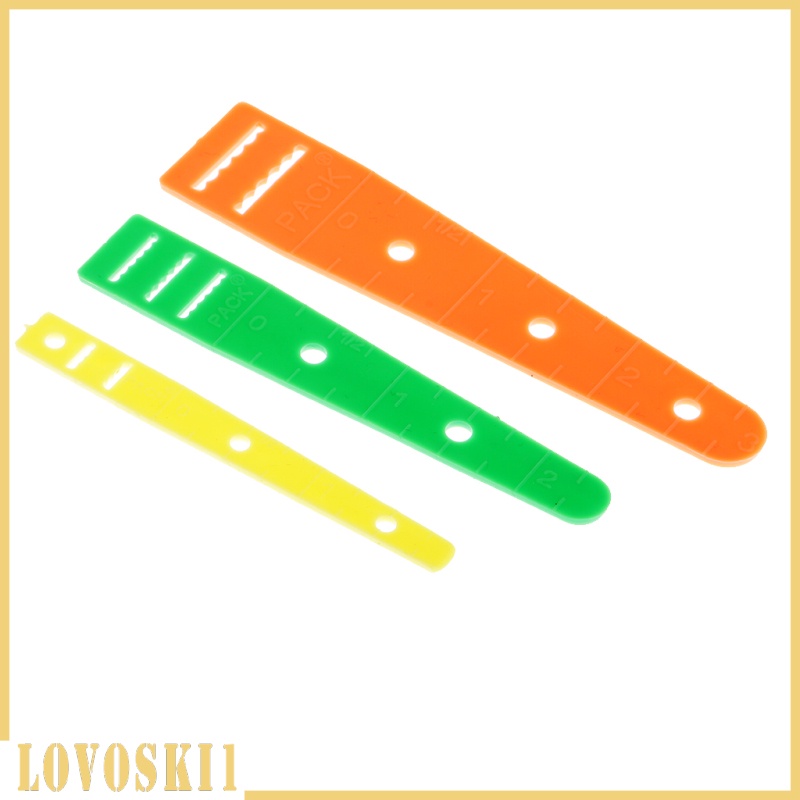 [LOVOSKI1]3pcs Plastic Elastic Threaders Wear Elastic Band Tool Sewing Supplies 3 Size