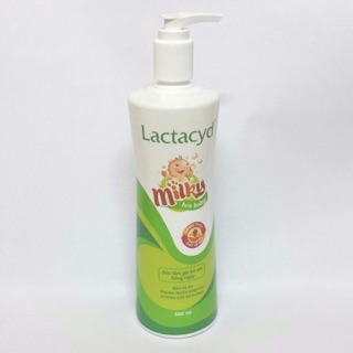 Sữa tắm gội cho bé Lactacyd Milky 500 ml