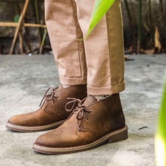 giày Nam da bò cổ lửng CHUKKA
