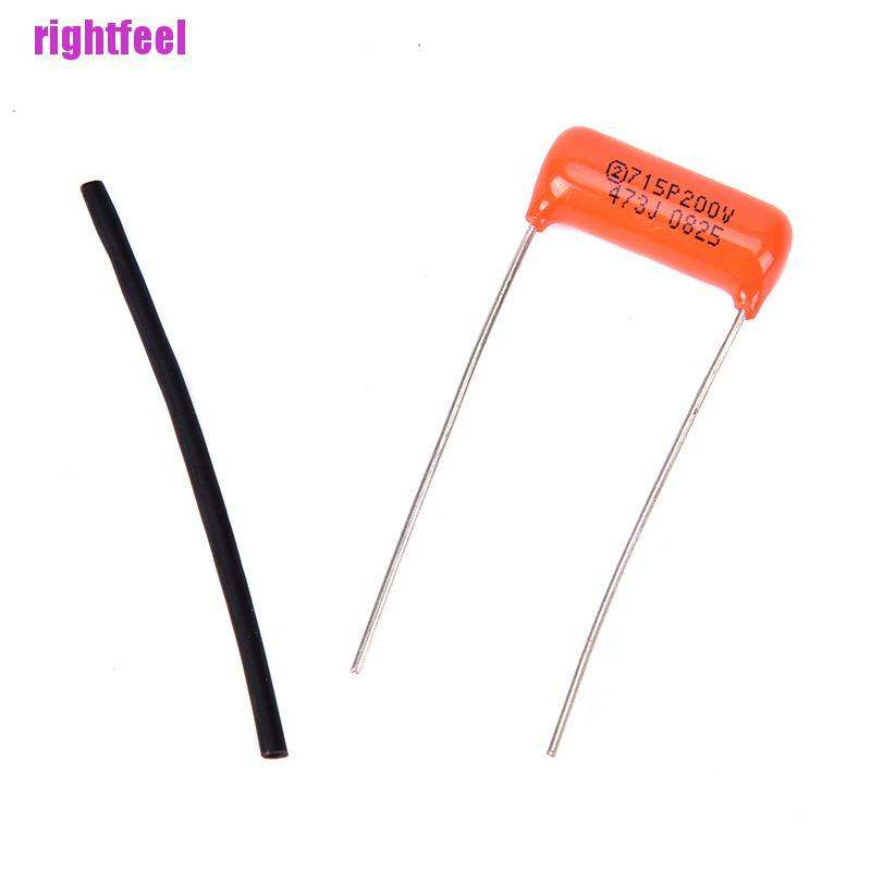 Rightfeel 1pc Electric Guitar Single Coil Pickup Acoustic Capacitor 0.047uf 473J