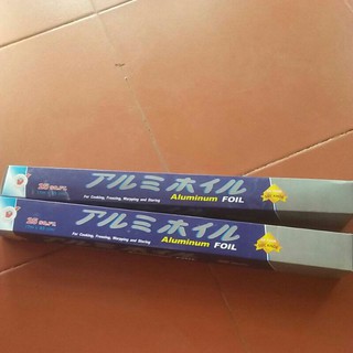 Giấy bạc nướng cuộn dài dùng để nướng thịt, cá