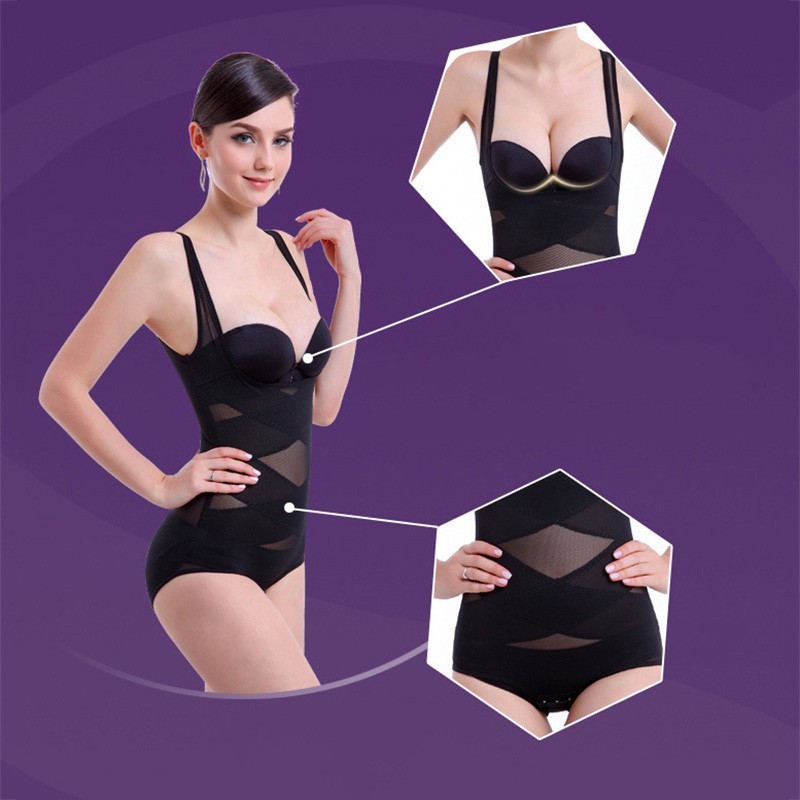 Bộ đồ lót chất liệu polyester màu trơn định hình cơ thể cho nữ | BigBuy360 - bigbuy360.vn