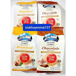 Bánh xốp vuông white castle 112 gr gói 2 vị