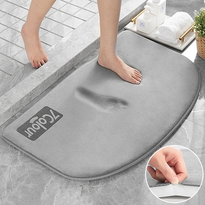 Thảm chùi chân chống trượt mềm mại cho phòng tắm
