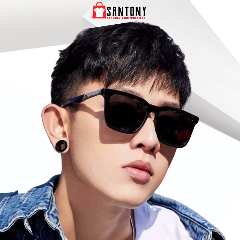 Kính nam đẹp mắt vuông thời trang cực ngầu Tròng kính mát Polarized chống nắng tia UV400 cho nam và nữ