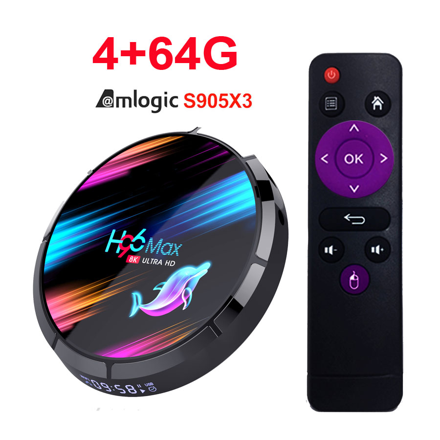 H96 MAX X3 4GB 128GB 8K Amlogic S905X3 Smart TV BOX Android