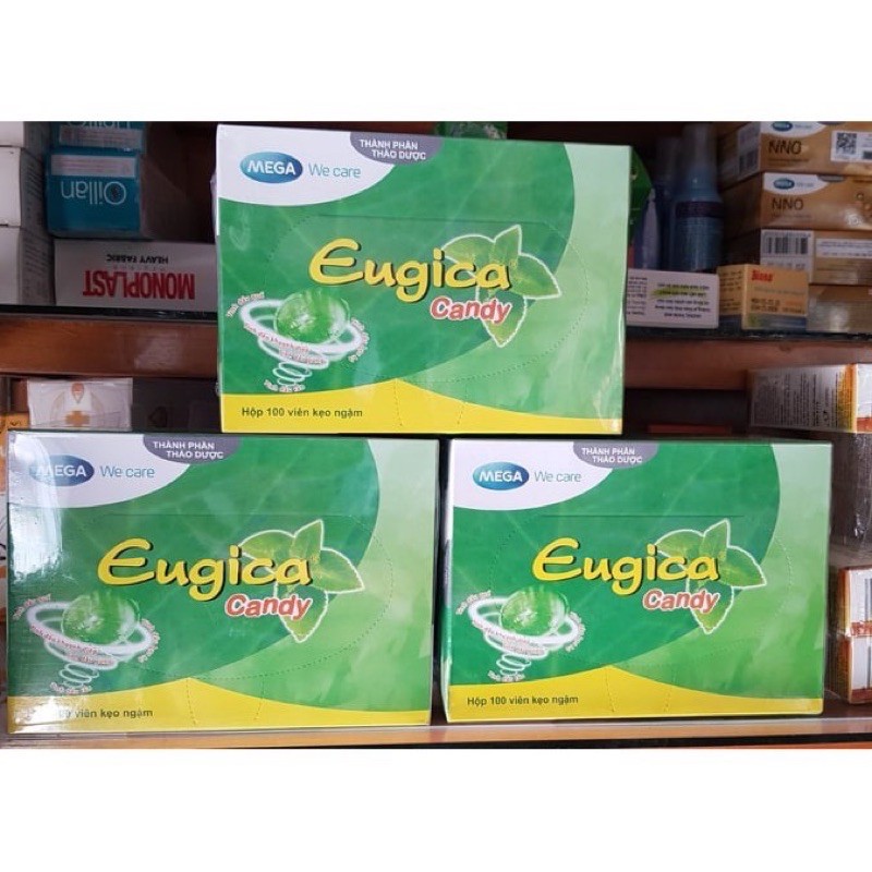 Kẹo Ngậm Eugica Candy (Hộp 100 Viên)