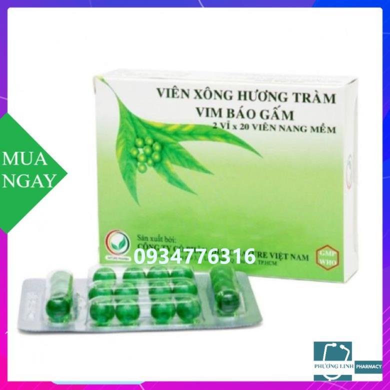 VIÊN XÔNG HƯƠNG TRÀM (hộp 2vỉ x 20viên)